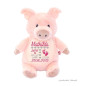 Preview: Schwein Stofftier bestickt mit Namen